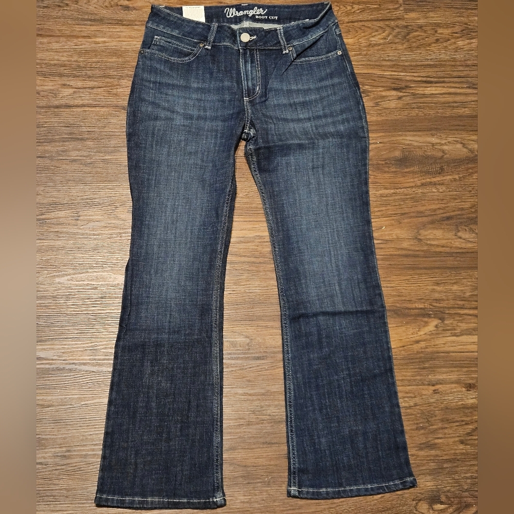 Wrangler Blue Boot Cut Jeans Classic Style
